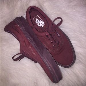 Burgundy vans